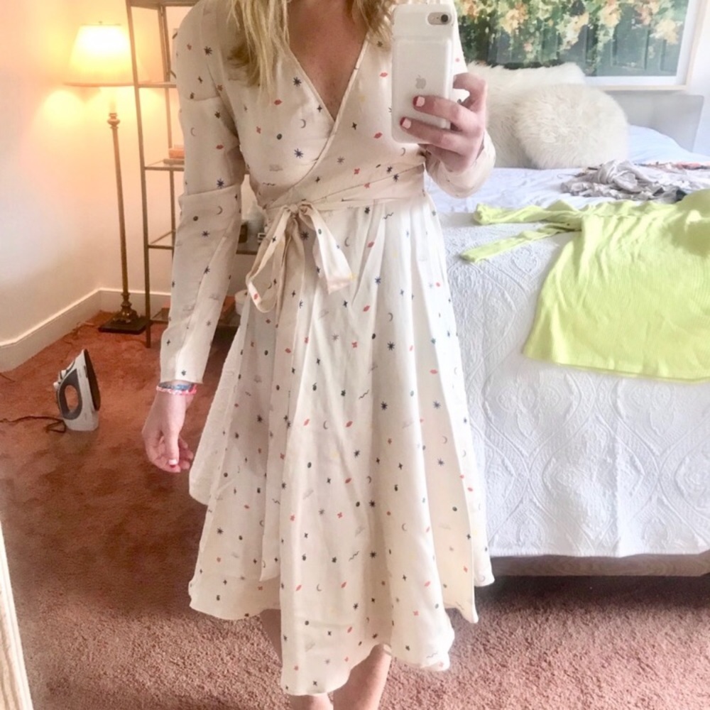 Anthropologie wrap dress